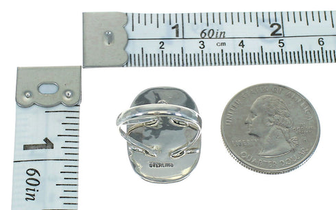 Lapis Authentic Sterling Silver Southwest Bear Ring Size 7-3/4 YX81553